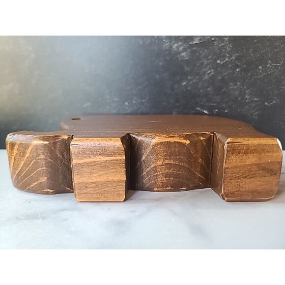 Wooden Elephant Shaped Handmade Pencil Holder Vintage - Picture 5 of 10